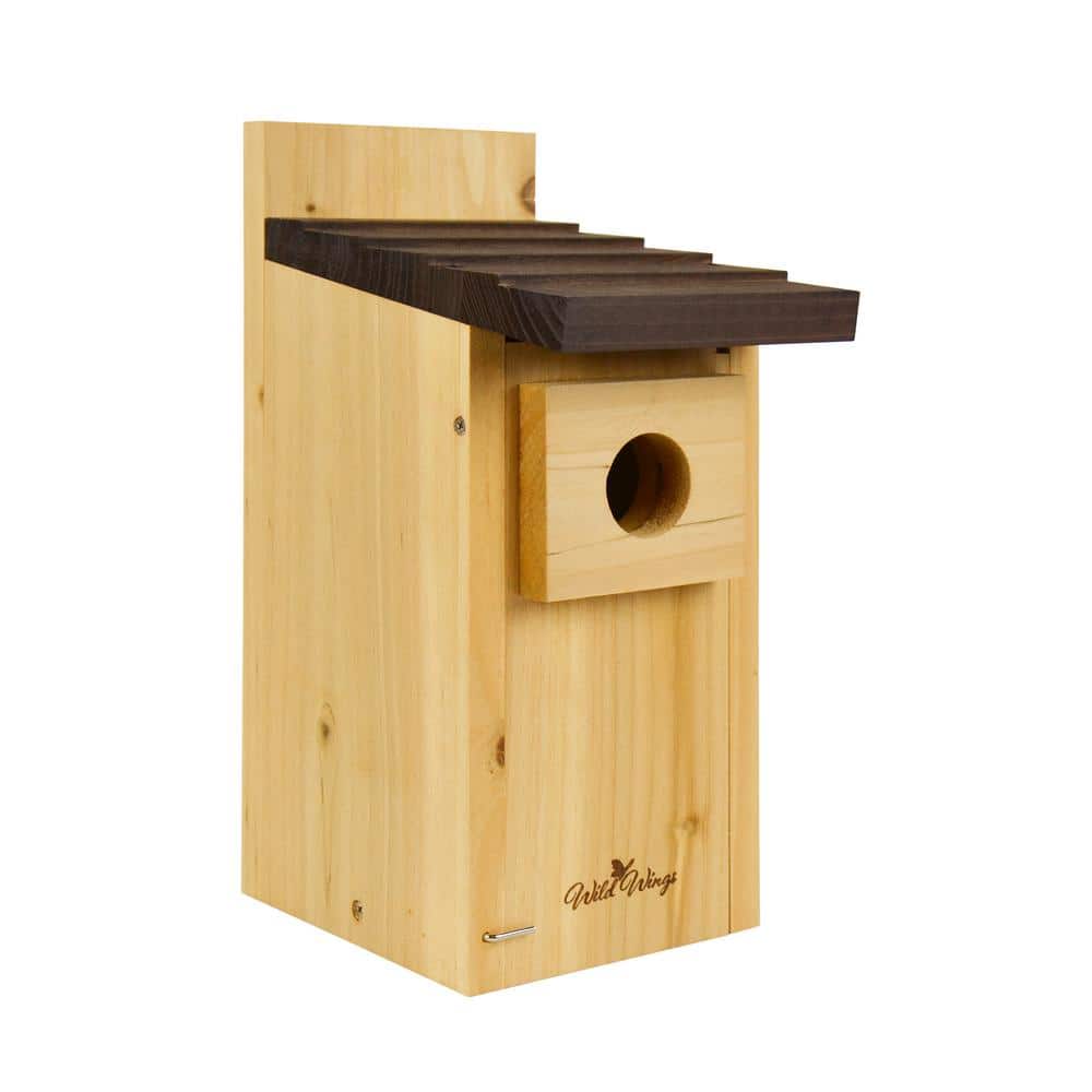 Cedar Bluebird Birdhouse for Outdoor Nesting, Predator Guarded Entrance, Clean-Out Door & Ventilation Openings price history on PriceWatchPro