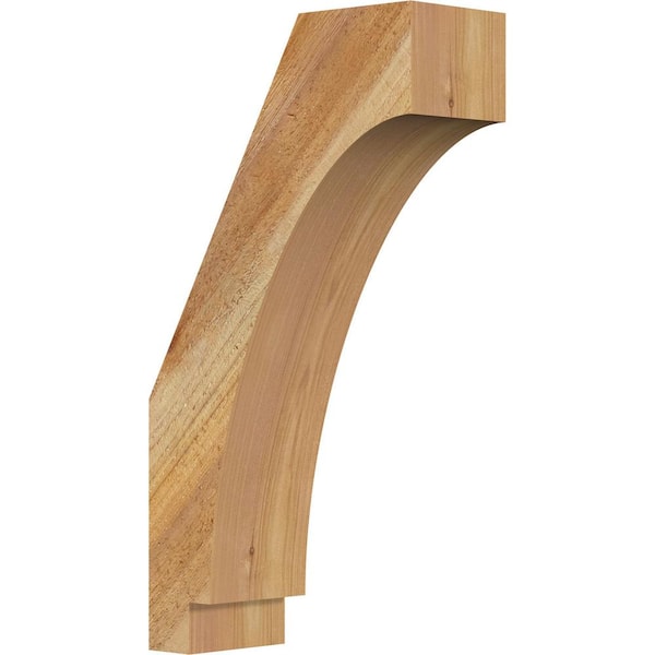 Ekena Millwork 4"W x 10"D x 18"H Imperial Rough Sawn Knee Brace, Western Red Cedar