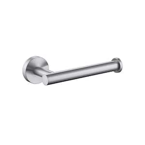 Wall Mounted Round Stainless Steel Toilet Paper Holder in Brushed Nickel
