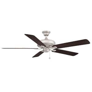 Edgewood 60 60 in. Indoor/Outdoor Brushed Nickel with Dark Walnut Blades Ceiling Fan