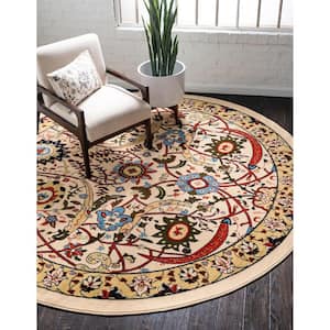 Espahan Cape Cod Beige 8' 0 x 8' 0 Round Rug