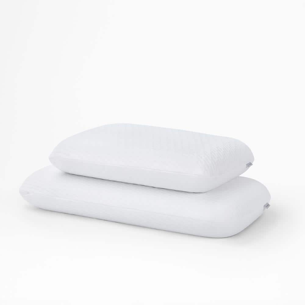 White Hypoallergenic Memory Foam Pillow with Cooling Gel