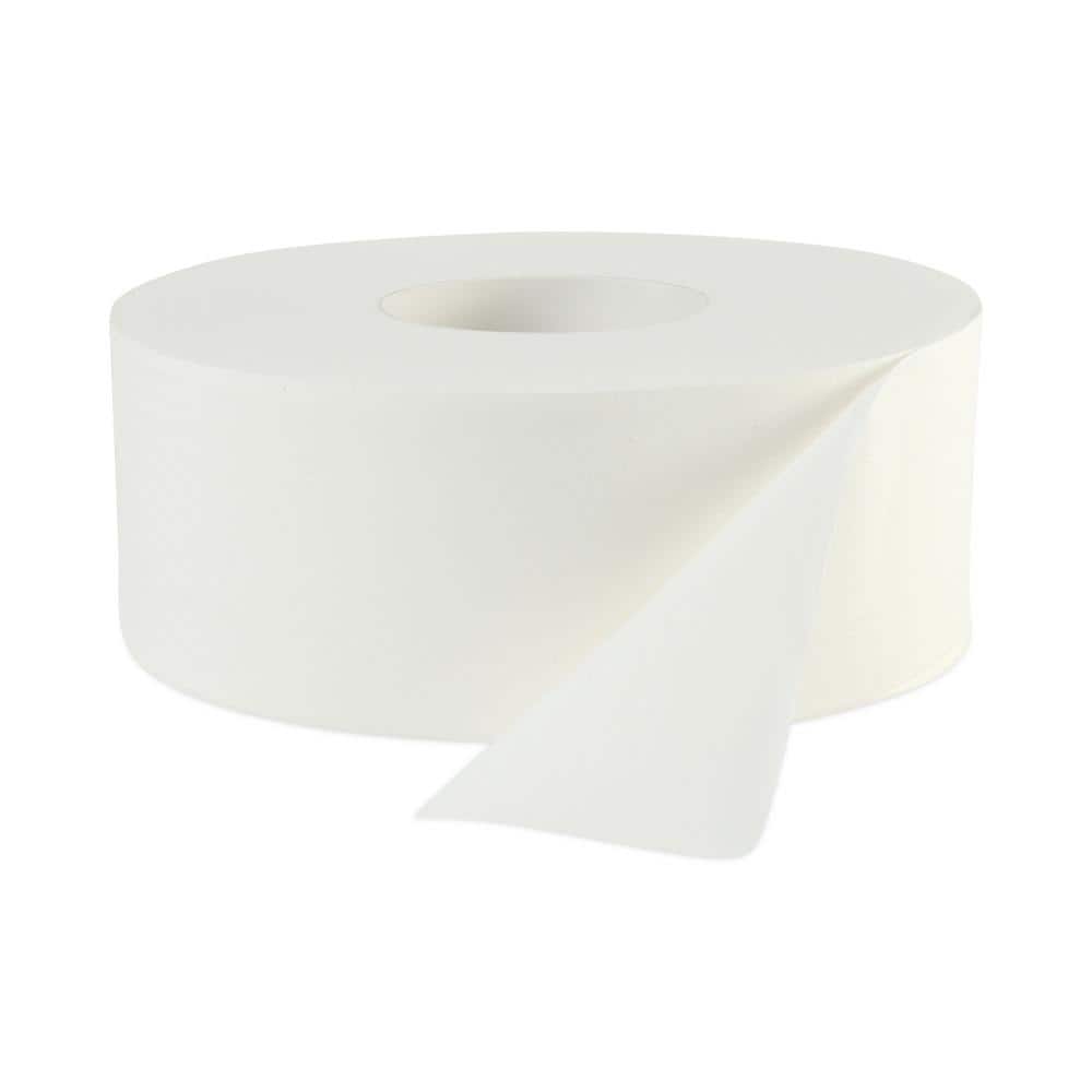 General Supply 3.3 in. x 700 ft. 2-Ply Jumbo Roll Bath Tissue in White  (12/Carton) GEN9JUMBOB - The Home Depot