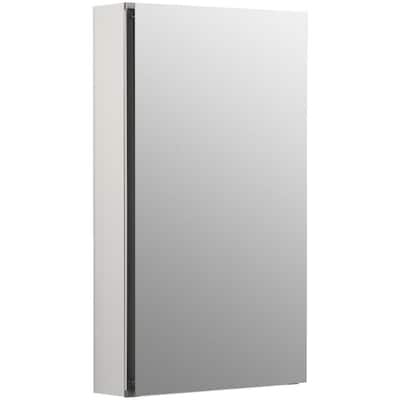Flat Edge 15 in. x 26 in. Recessed/Surface Mount Soft Close Medicine Cabinet with Mirrored Door