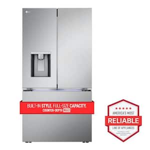 26 cu. ft. Smart Counter-Depth MAX French Door Refrigerator with 4 types of ice in PrintProof Stainless Steel