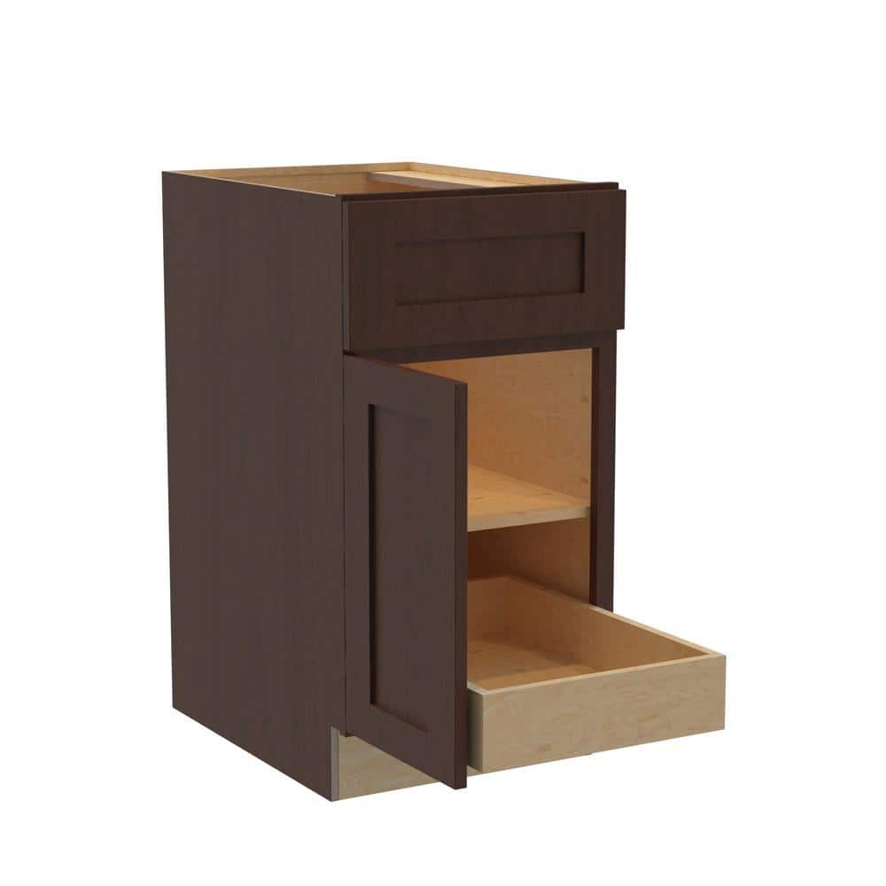 Newport 18 in. W x 24 in. D x 34.5 in. H Assembled Plywood Base Kitchen Cabinet in Manganite with 1ROT Soft Close LH price history on PriceWatchPro