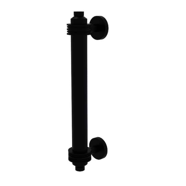 Allied Brass 8 in. Center-to-Center Door Pull with Dotted Aents in Matte Black