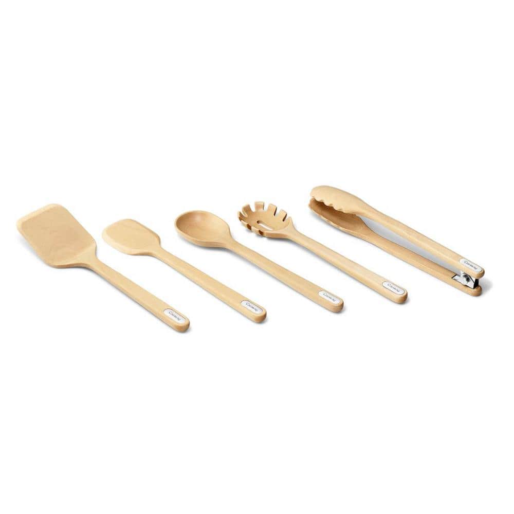 Birch Wood 5-Piece Kitchen Utensil Set