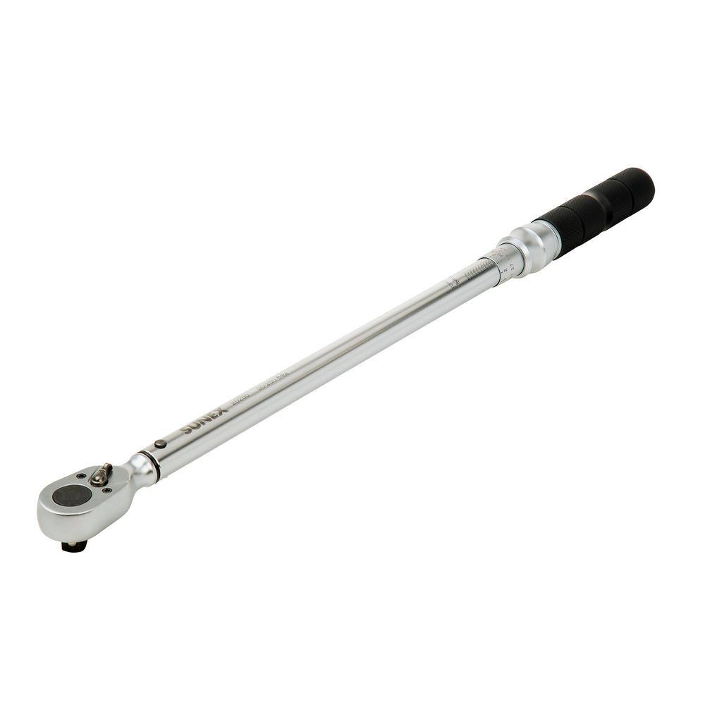 SUNEX TOOLS 1/2 in. Drive 48T Torque Wrench (30 ft./lbs. to 250 ft./lbs ...