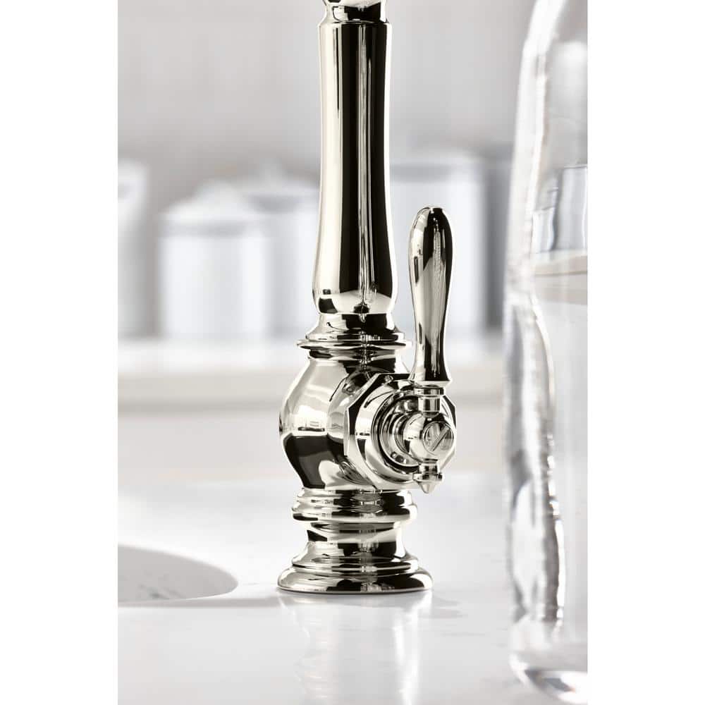 Vibrant Polished Nickel Pull-Down Kitchen Faucet with Spray