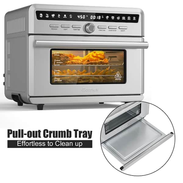 20 Quart Air Fryer 10-in-1 Toaster Oven Large Family Size