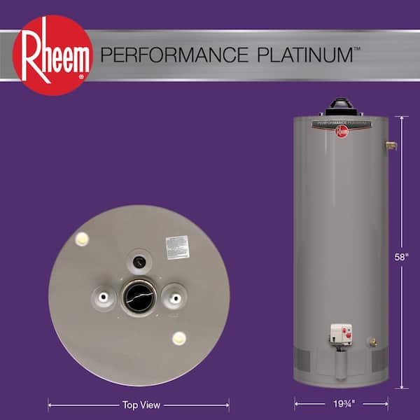 Performance Platinum 38 Gal. Tall 36,000 BTU Powered Damper Liquid Propane Water Heater with 12-Year Warranty
