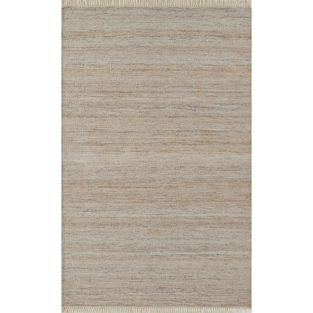 Natural 2' x 3' Handcrafted Stain-Resistant Rectangular Rug