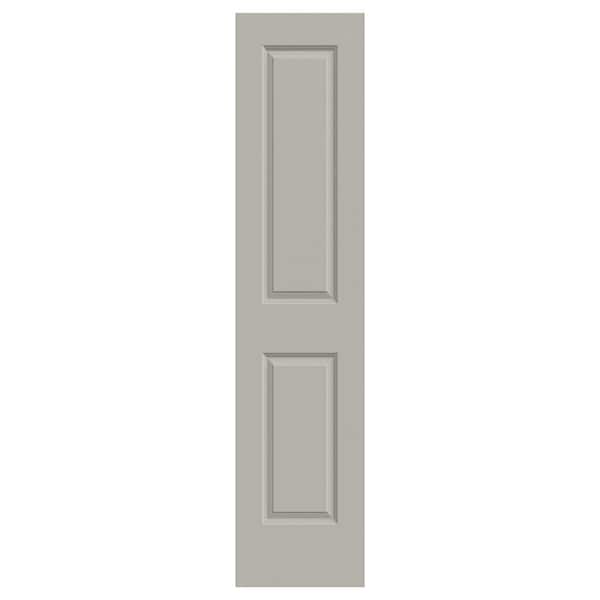 JELD-WEN 18 in. x 80 in. Carrara 2 Panel No Bore Solid Core Vanilla Painted Molded Composite Interior Door Slab