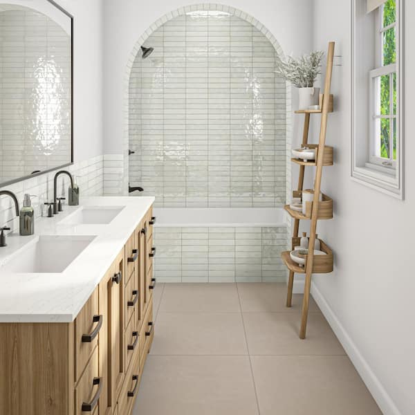 Daltile Cohesion Taupe 24 in. x 24 in. Color Body Porcelain Floor