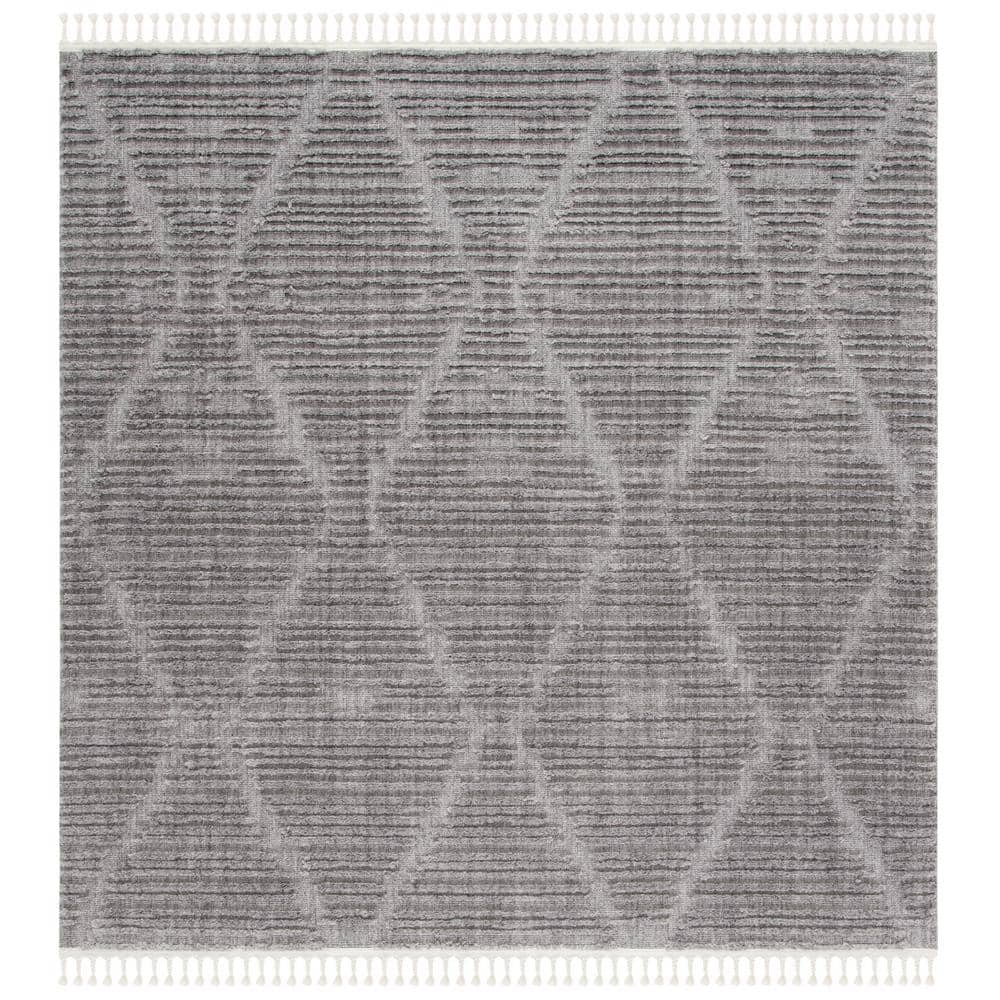 Marrakesh Gray 4 ft. x 4 ft. Diamond High-Low Square Area Rug price history on PriceWatchPro