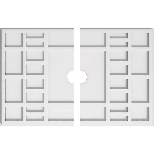 Ekena Millwork 1 in. x 22 in. x 14.625 in PVC Medallion Moulding