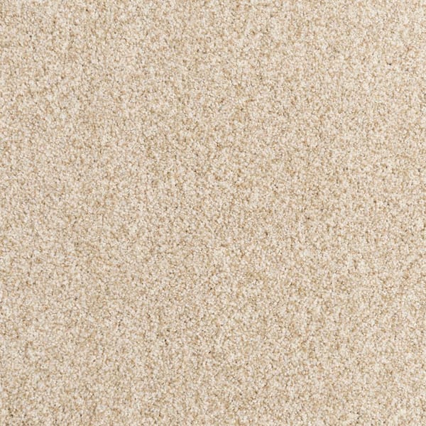 Heartfelt Fashion-Warm Glow-Beige 68 oz. Nylon Textured Installed Carpet