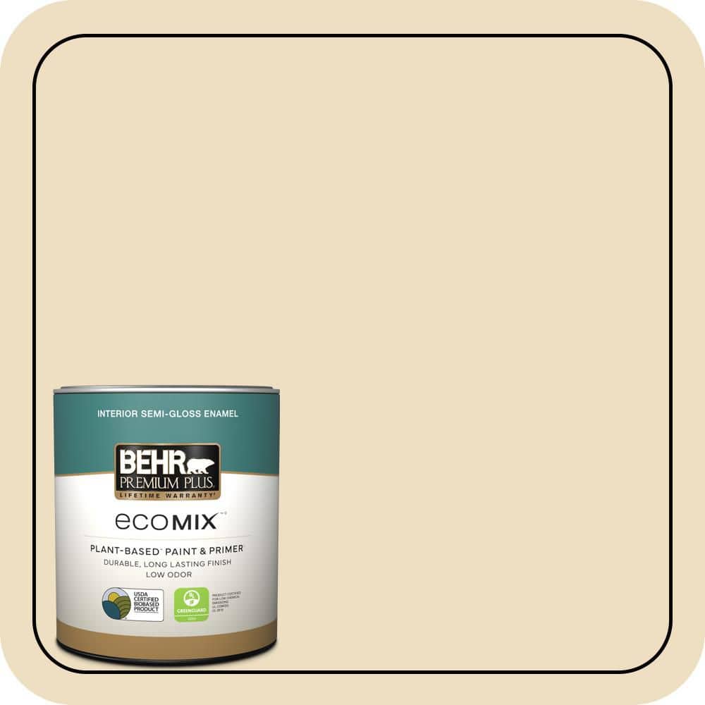 1 qt. #330E-2 Cornerstone Semi-Gloss Enamel EcoMix Plant-Based Interior Paint & Primer product image for price tracking
