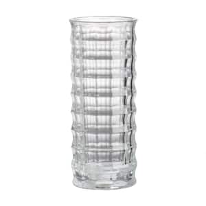 Clear Glass Decorative Vase - 9.8 in. High