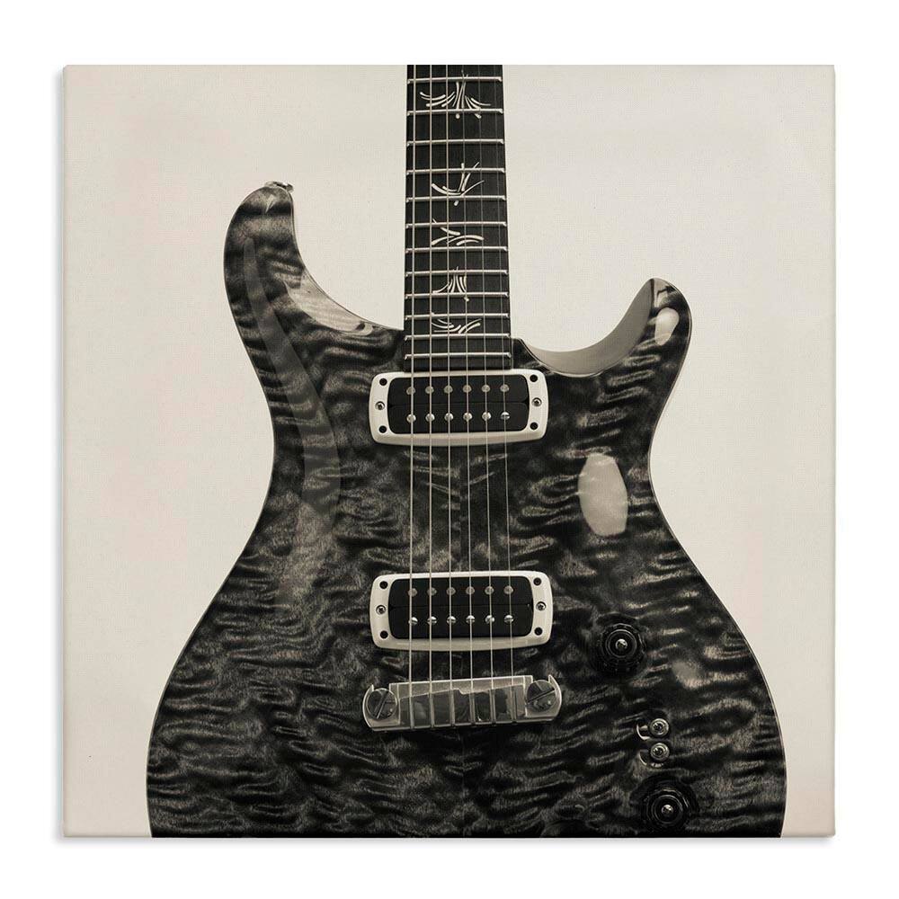Wave Patterned Guitar by Deborah Revell Unframed Music Graphic Art Print 30 in. x 30 in. price history on PriceWatchPro