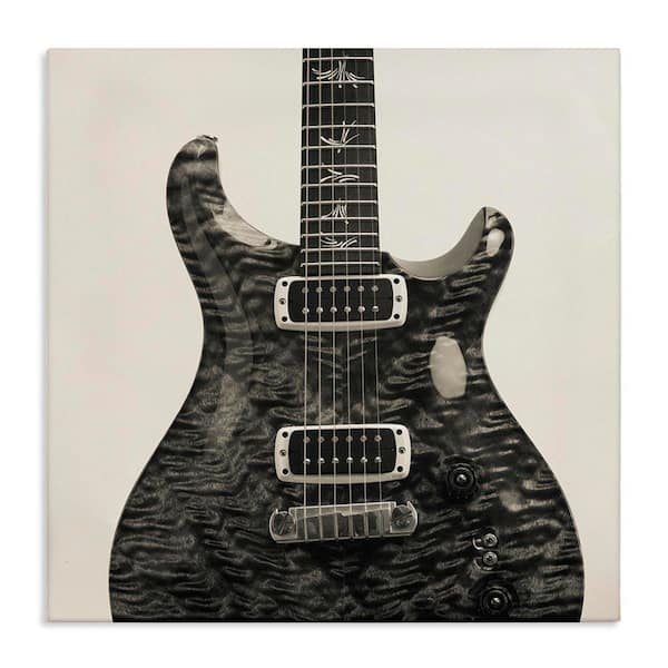 Stupell Industries Wave Patterned Guitar by Deborah Revell Unframed Music Graphic Art Print 36 in. x 36 in.