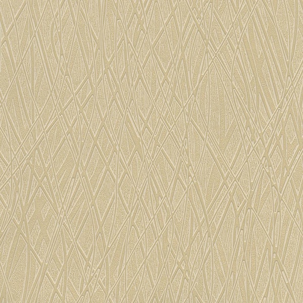 Warner Allegro Gold Embossed Gold Wallpaper Sample