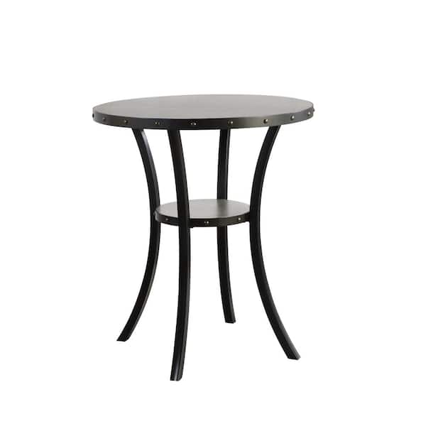 NEW CLASSIC HOME FURNISHINGS New Classic Furniture Crispin Gray Wood Round Bar Table