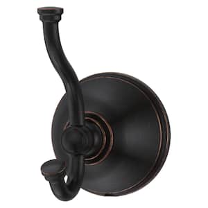 Visalia Double Robe Hook in Tuscan Bronze