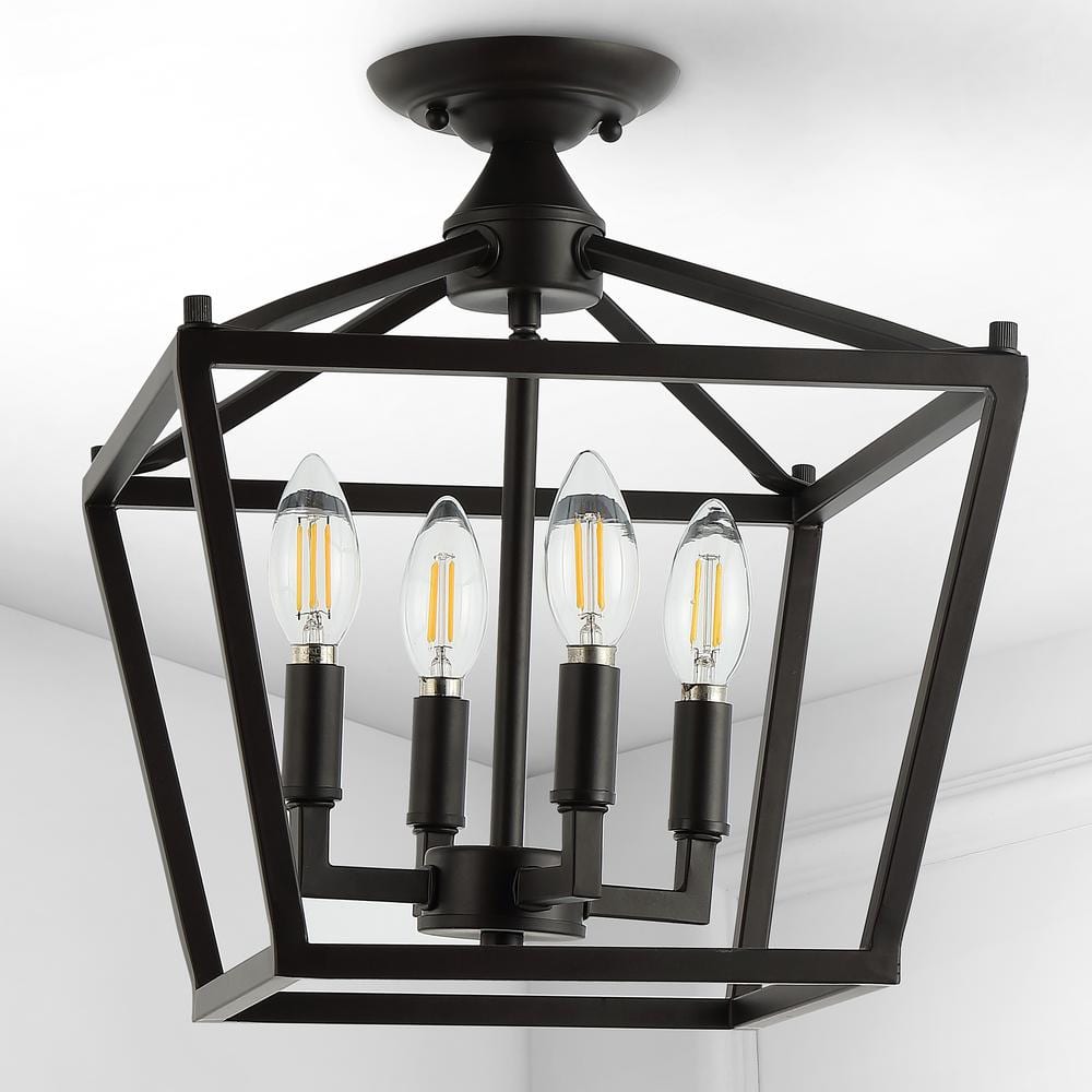 Modern Farmhouse 12" LED Flush Mount in Oil Rubbed Bronze