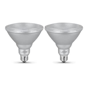 90-Watt Equivalent PAR38 Dimmable CEC Title 20 Outdoor 90 E26 Medium Flood LED Light Bulb, Bright White 3000K (2-Pack)