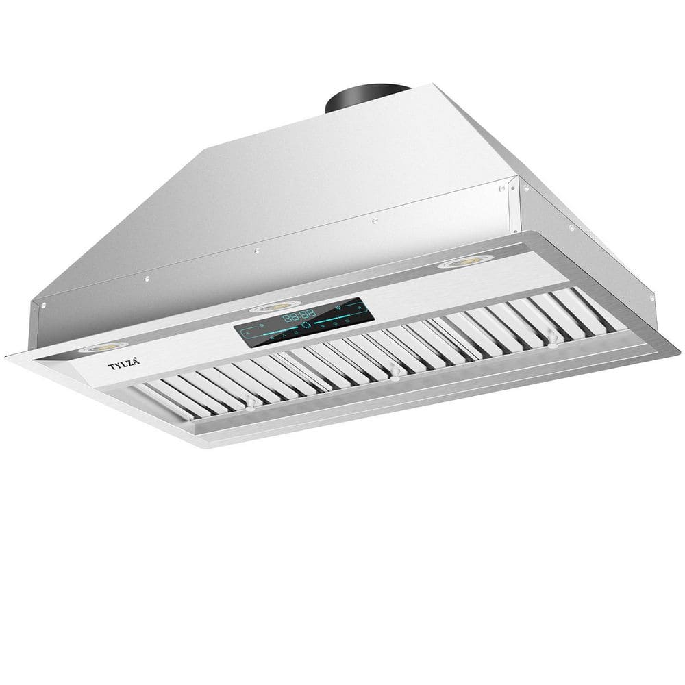30" Stainless Steel Convertible Insert Range Hood with Charcoal Filter and LED Lights