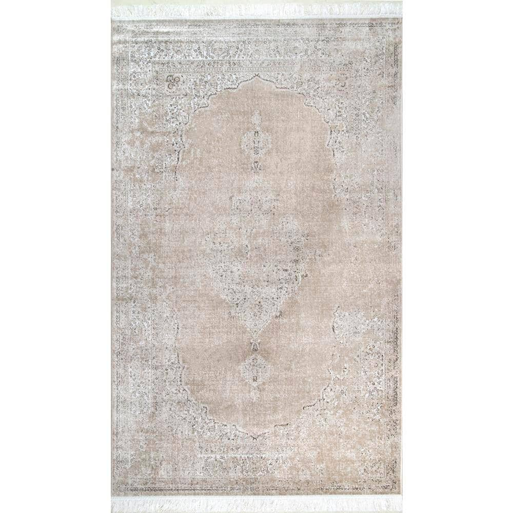 Etta Avenue Long Trellis Rectangular 100% Cotton Non-Slip Geometric Bath Rug Color: Silver