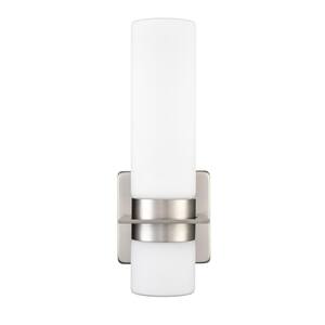 LED Light 4.25 in. Brushed Nickel Outdoor White