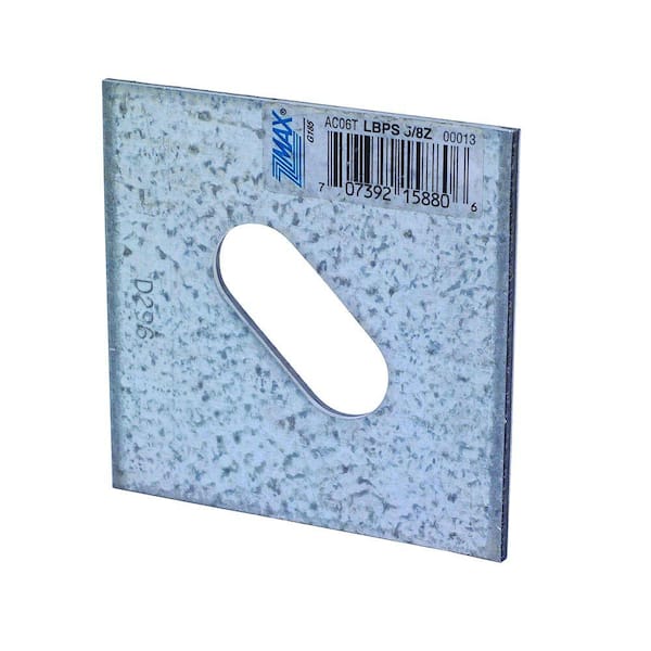 Simpson Strong-Tie LBPS 3 in. x 3 in. ZMAX Galvanized Slotted Bearing Plate with 5/8 in. Bolt Diameter