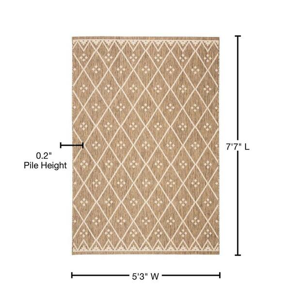 Unique Loom Ella Sabrina Soto Outdoor 2 x 6 Beige Indoor/Outdoor Geometric French Country Runner Unique Loom Ella Sabrina Soto Outdoor 2 x 6 Beige Indoor/Outdoor Geometric French Country Runner
