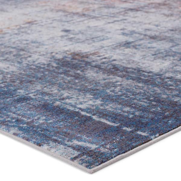 Vibe Donati Blue/Orange 9 ft. x 12 ft. Abstract Rectangle Area Rug