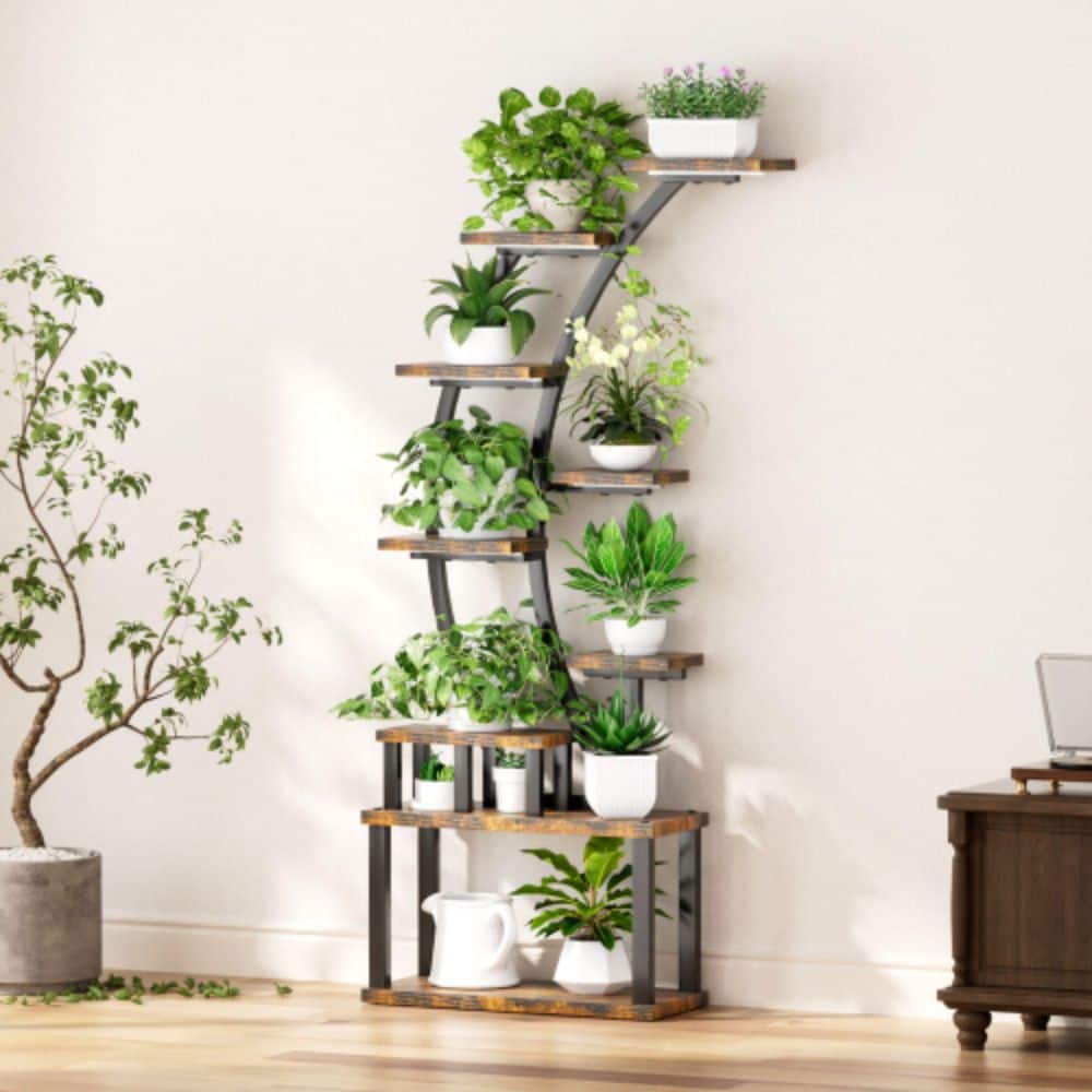 Full Spectrum Grow Lights, 9-Tier Indoor Plant Stand with Grow Lights and Timer, Display Rack for Indoor Plants price history on PriceWatchPro