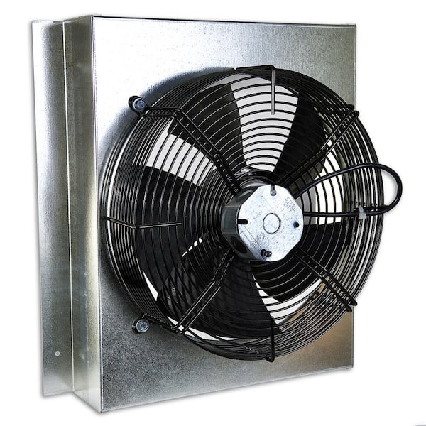 CENTRIC AIR Gable Mounted Attic Fan with Thermostat Fully Assembled Plug and Play Operation 1580 CFM