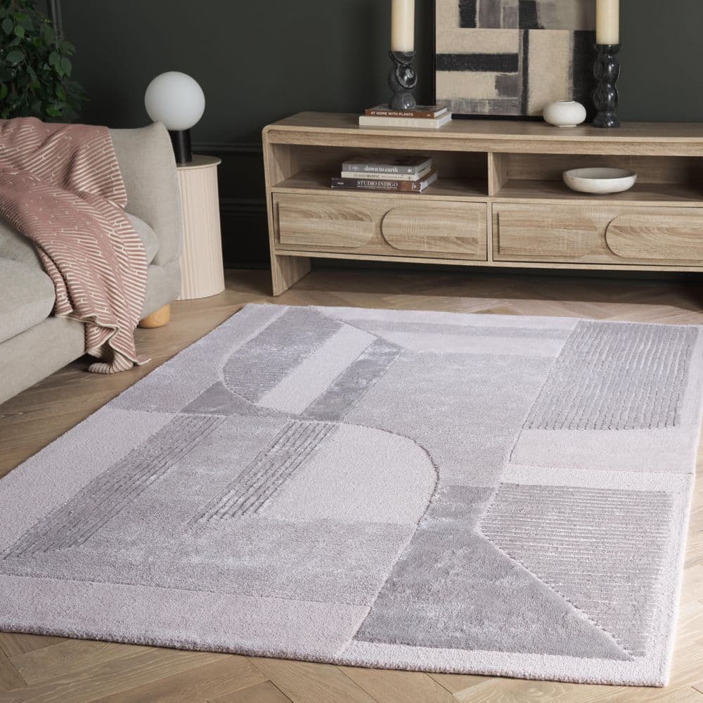 Fifth Avenue 5 ft. x 8 ft. Beige/Light Brown Modern Architectural Geometry Area Rug price history on PriceWatchPro
