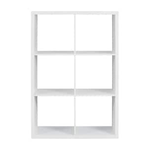 Dillon White 6-Cubby Horizontal or Vertical Storage Cabinet