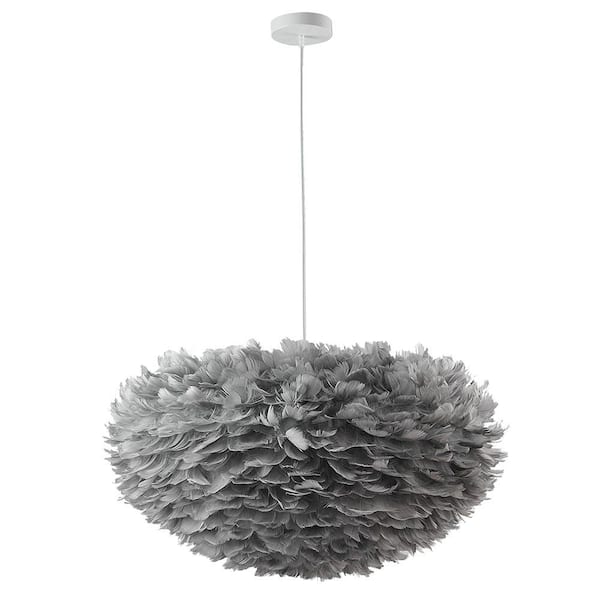 large grey chandelier