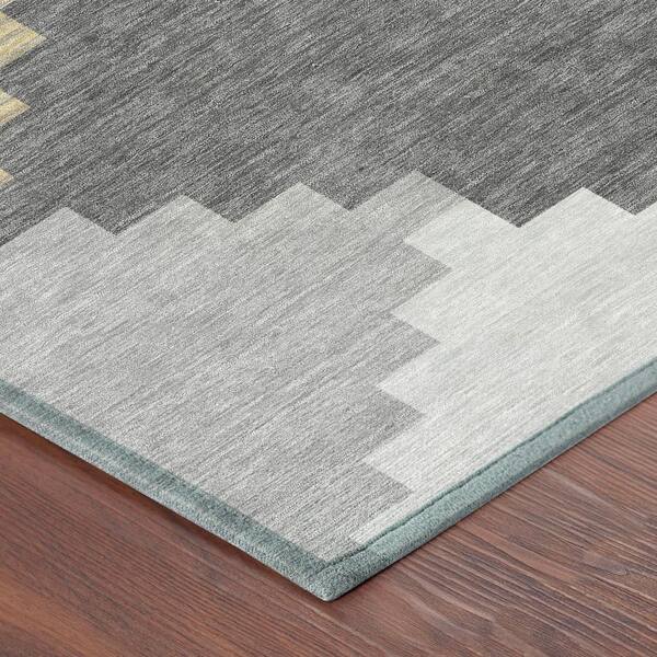 Chantille Machine Washable Indoor/Outdoor Abstract ACN2847 Gray 10 ft. x 14 ft. Area Rug