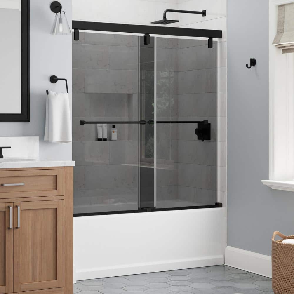 Delta Mod 60 in. x 591/4 in. SoftClose Frameless Sliding Bathtub Door