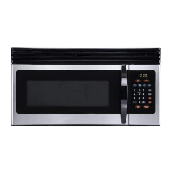 BLACK+DECKER 1.6 cu. Ft. Over-the-Range Microwave with Top Mount Air Recirculation Vent in Stainless Steel