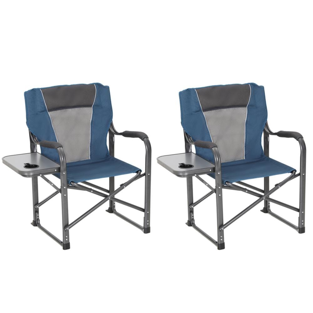Everbilt Oversized Luxury Camping Director's Chair With Side Table