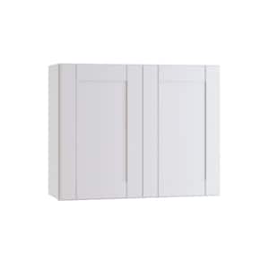Washington Vesper White Plywood Shaker Assembled Wall Kitchen Cabinet Soft Close 30 in W x 12 in D x 24 in H