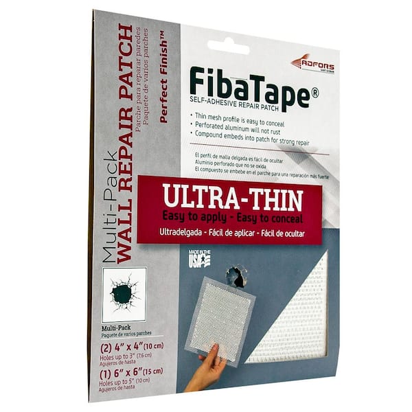 FibaTape Self Adhesive Wall Bandage Repair Patches 7 x 7 Inch Set of 3