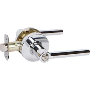RD Series Contemporary Style Polished Chrome Straight Bed/Bath Door Handle