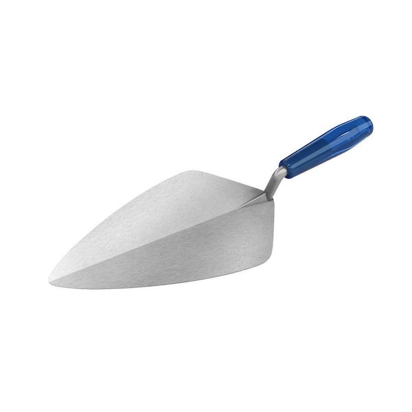 Bon Tool 10 in. x 4-7/8 in. Wide London Pro Carbon Steel Brick Masonry Trowel - Plastic Handle